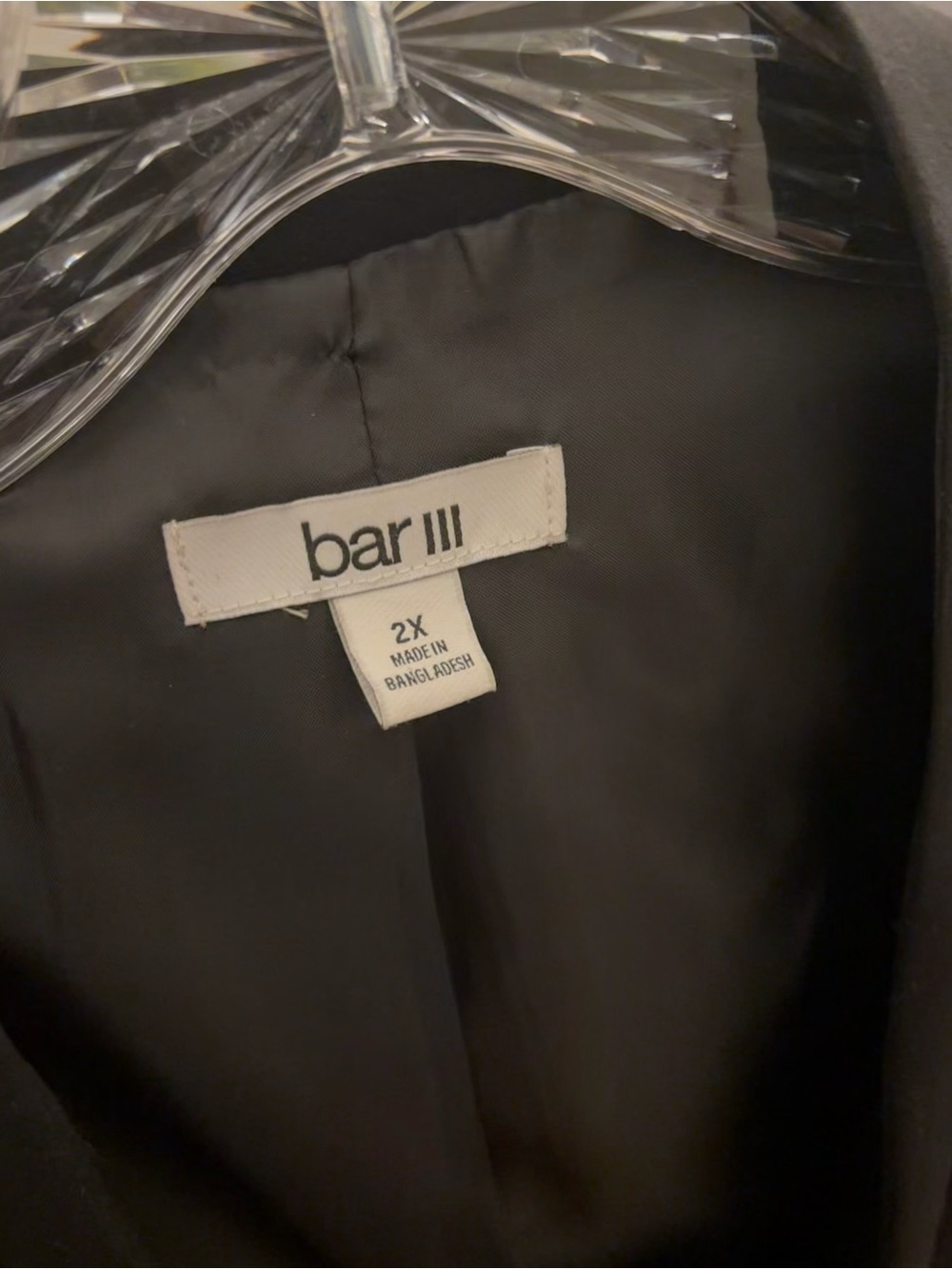 Women’s plus Bar III Black Open-Front Blazer size 2x worn twice career wear - Picture 5 of 12